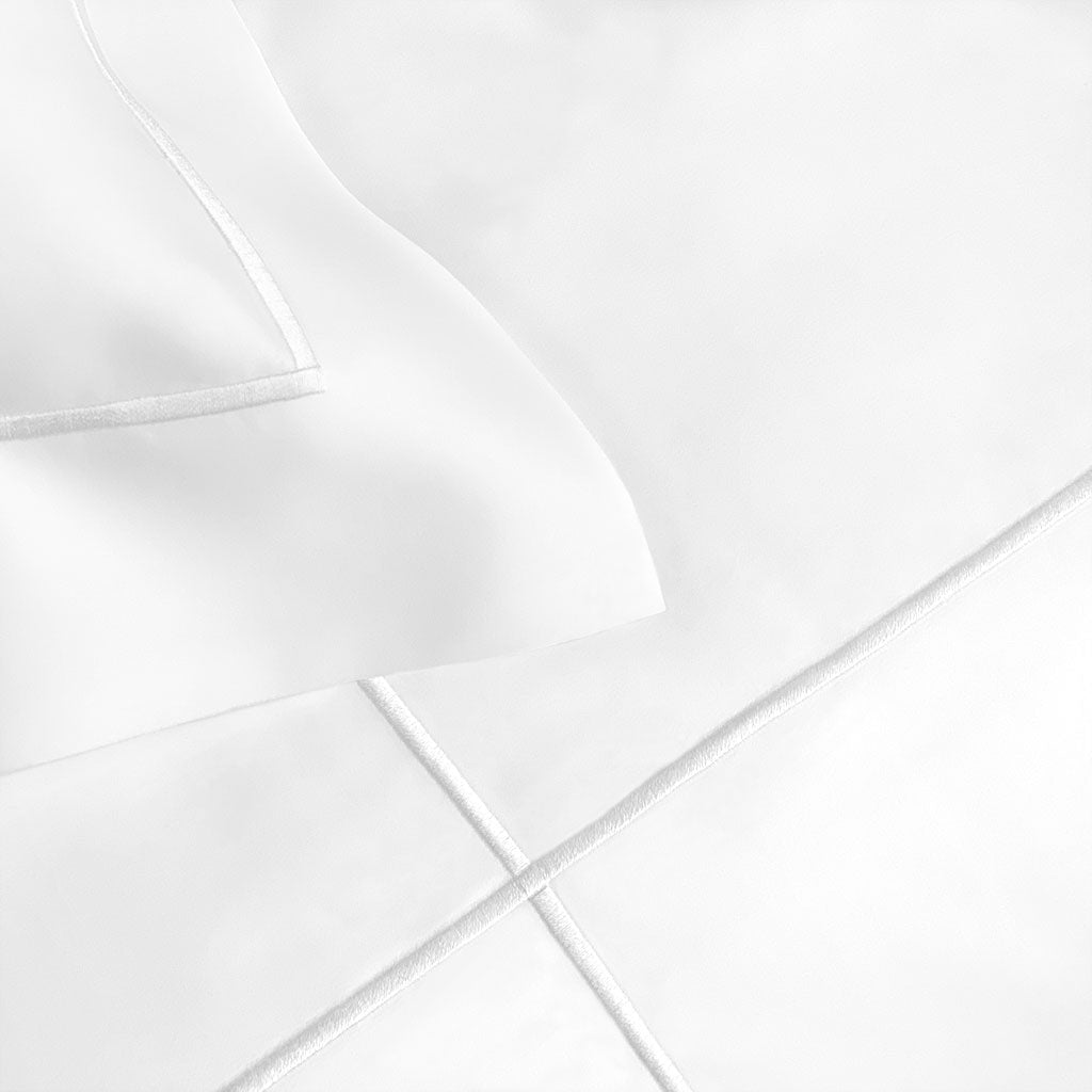Optic White 440 Thread Count Sateen Duvet Covers