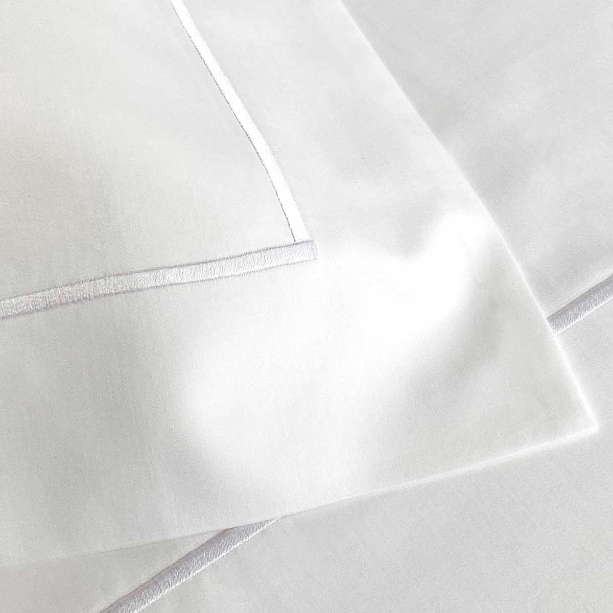 Optic White 440 Thread Count Sateen Sham Pairs